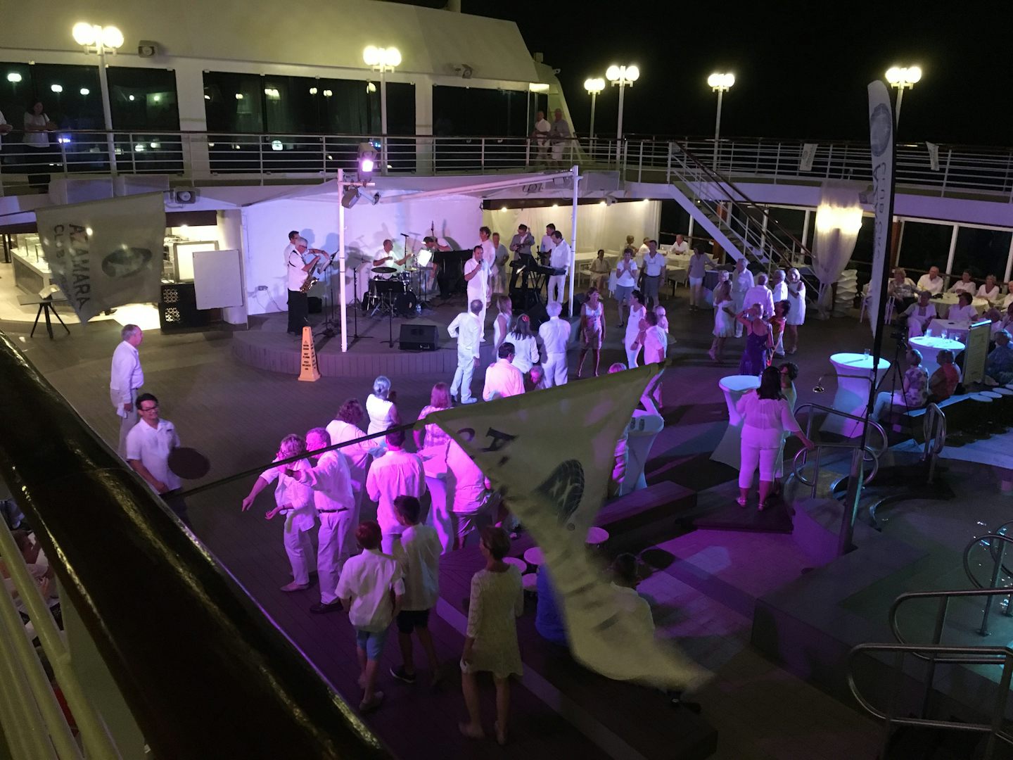 White Night party on deck
