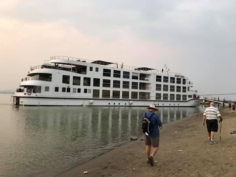 Boat parked on the Irrawaddy!