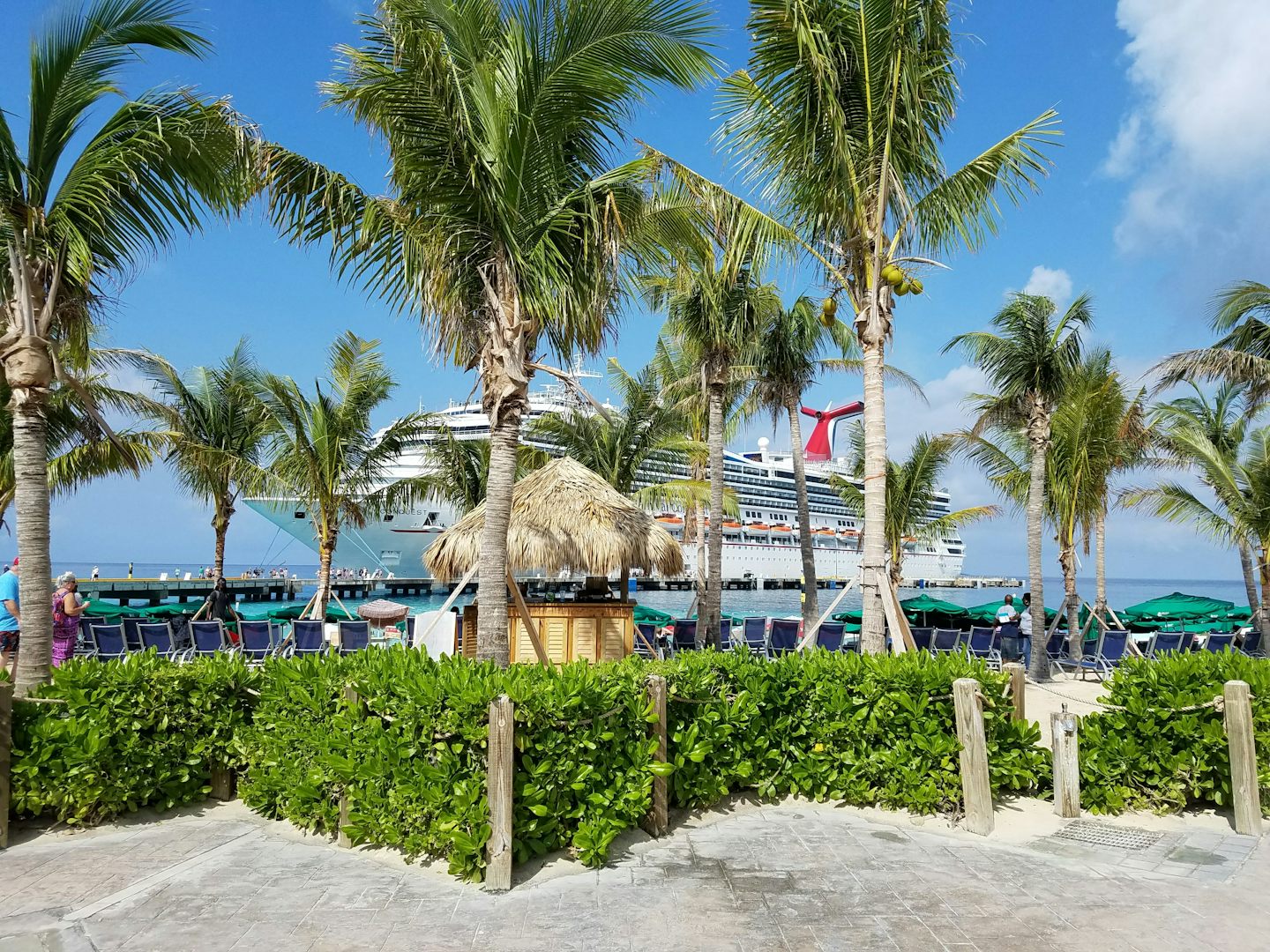 View of the ship from Grand Turk.