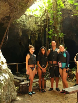 Chaak Tun Cenote. This was a very cool experience.