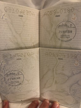 Passport stamp for crossing the arctic circle