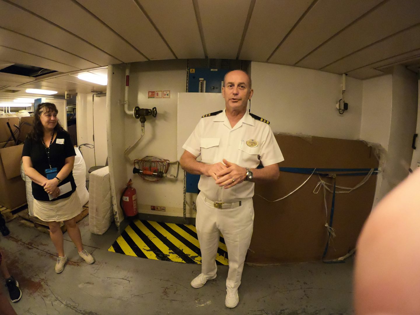 behind the scenes tour of the ship