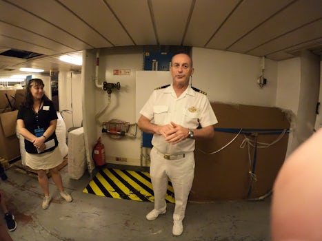 behind the scenes tour of the ship