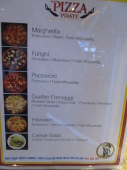 Made to Order Pizza Menu