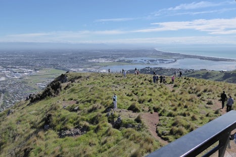 View from top of gondola ride of Canterbury Province (Christchurch)