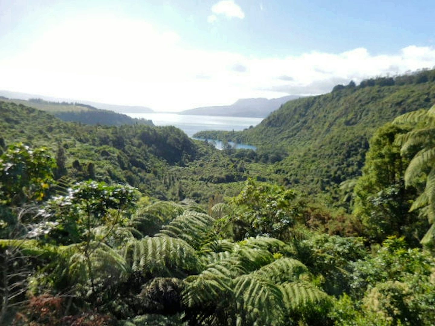 Lake Tarawera, near Rotorua, taken from the lookout between the Buried Vill