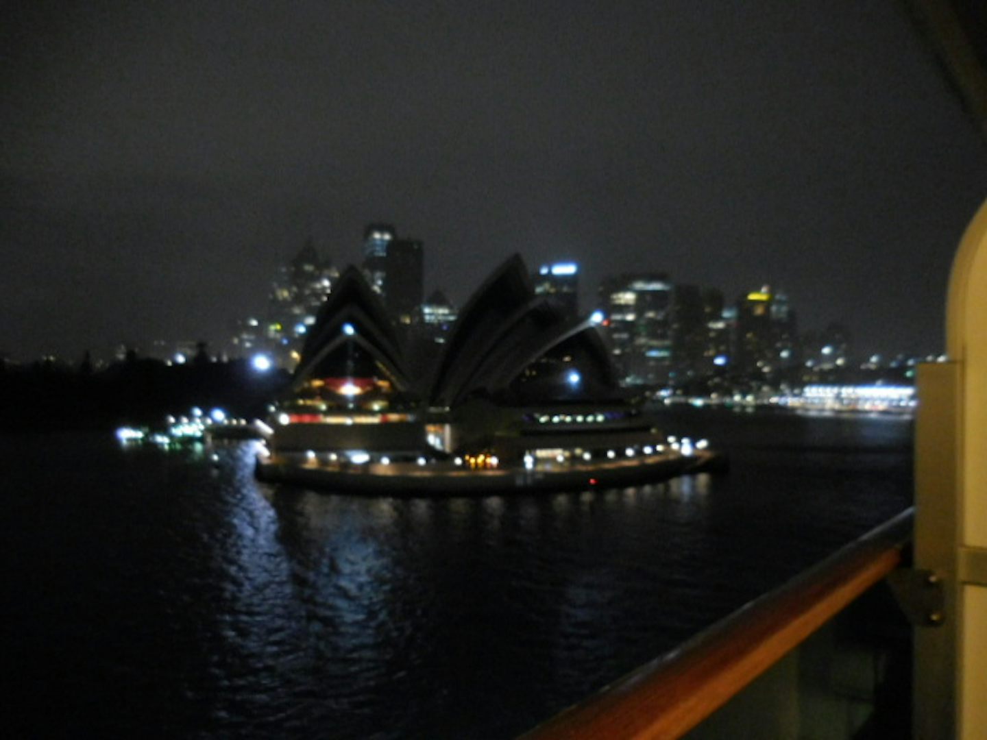 Sydney Opera House in the rain on our return