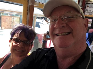 In the streetcar in New Orleans