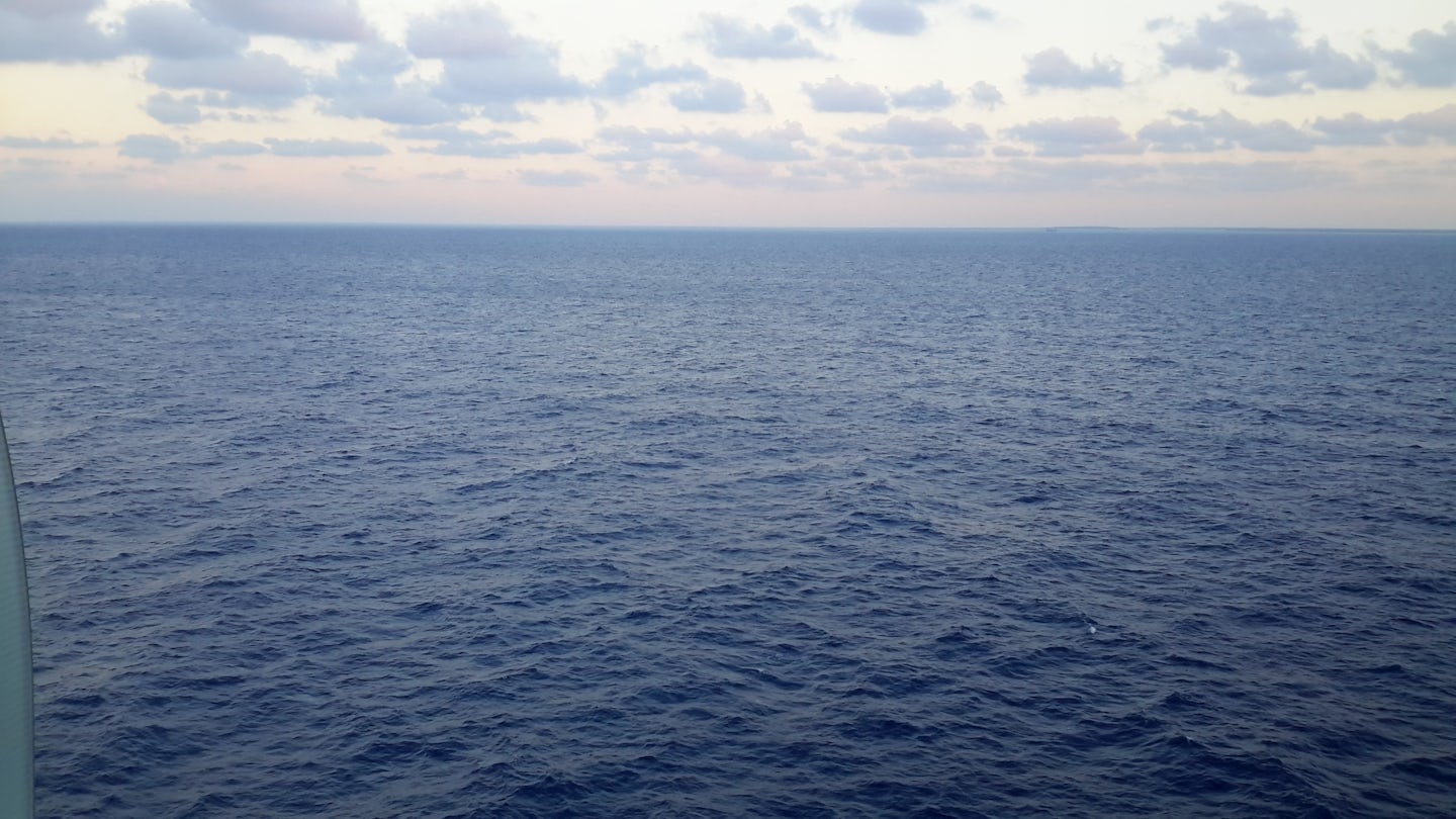 The view from our stateroom...peaceful