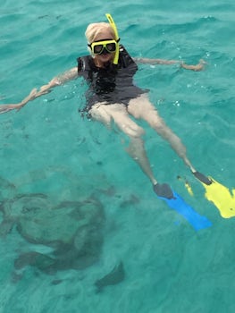 Snorkeling at Antilla shipwreck-Aruba