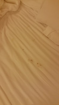 Bed linen wasn't changed for a week..dirty