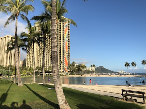 We stayed at the Hilton on Waikiki Beach and hiked Diamond Head the day bef
