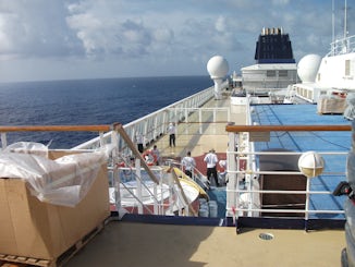 Work in progress on deck whilst cruising