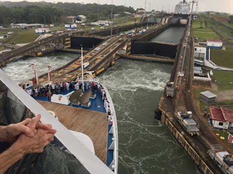 Panama Canal in action.