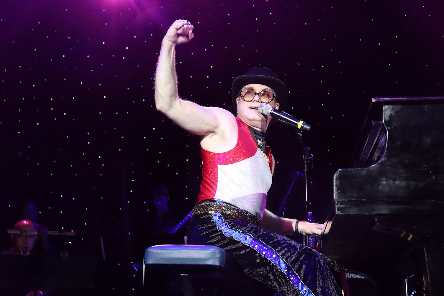 Almost Elton John performer.
