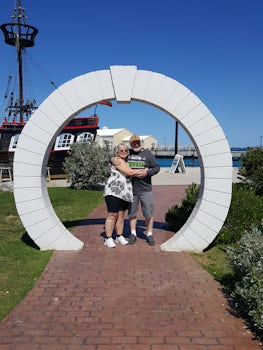 Circle of love at the Navel Dock Yard in Bermuda
