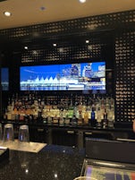 Bar in the casino ...with a picture of just one of the most amazing cities