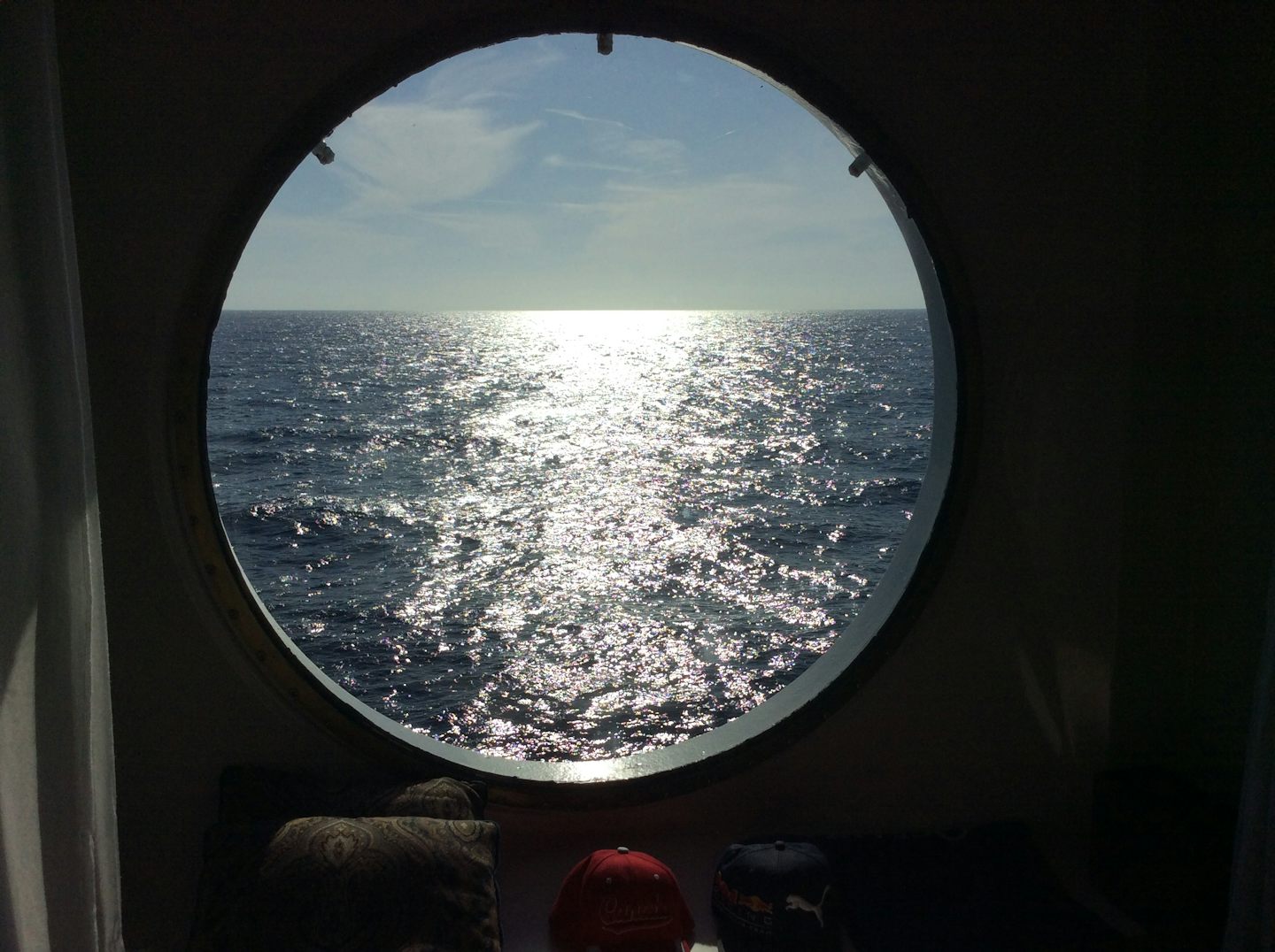Our stateroom window.