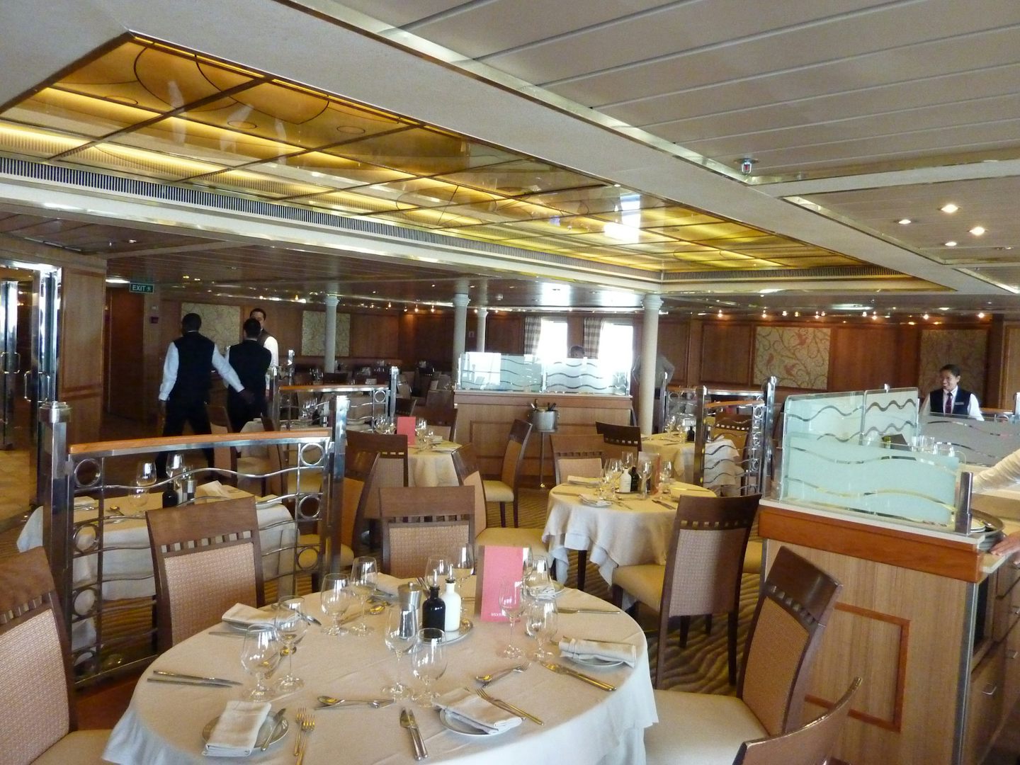 one of the on-board restaurants
