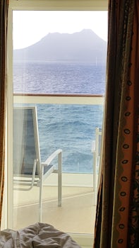 View from room 7628 balcony on Freedom of the Seas.
