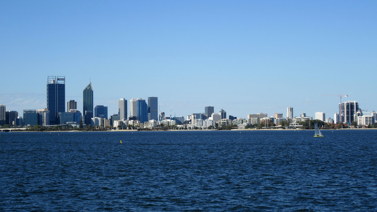 Perth, viewed from on board Celebrity Solstice before sailing.