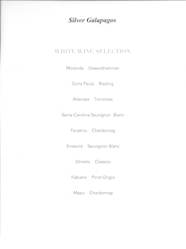 white wine list