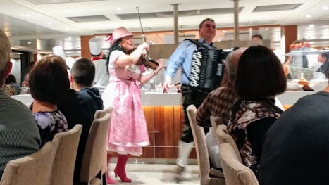 German-themed dinner one evening with live entertainment