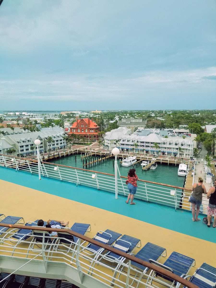 Great view of Key West from the Viking Crown Lounge