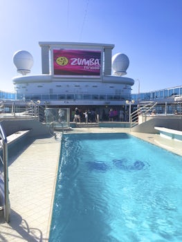 9am Zumba by the outdoor Island Princess pool