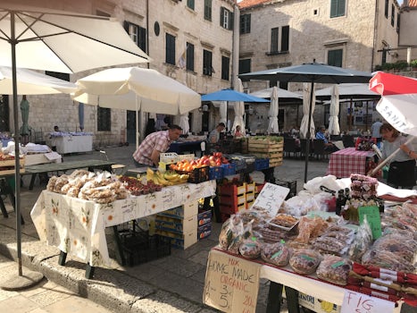 Farmers market in Dubrovnik