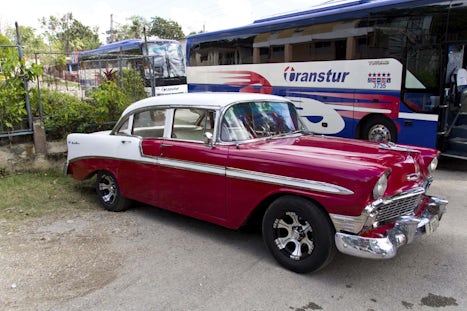 Old American made cars still in use in Cuba. Most have Russian drive trains