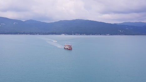 A boat used in Koh Samui to tender guests a shore.