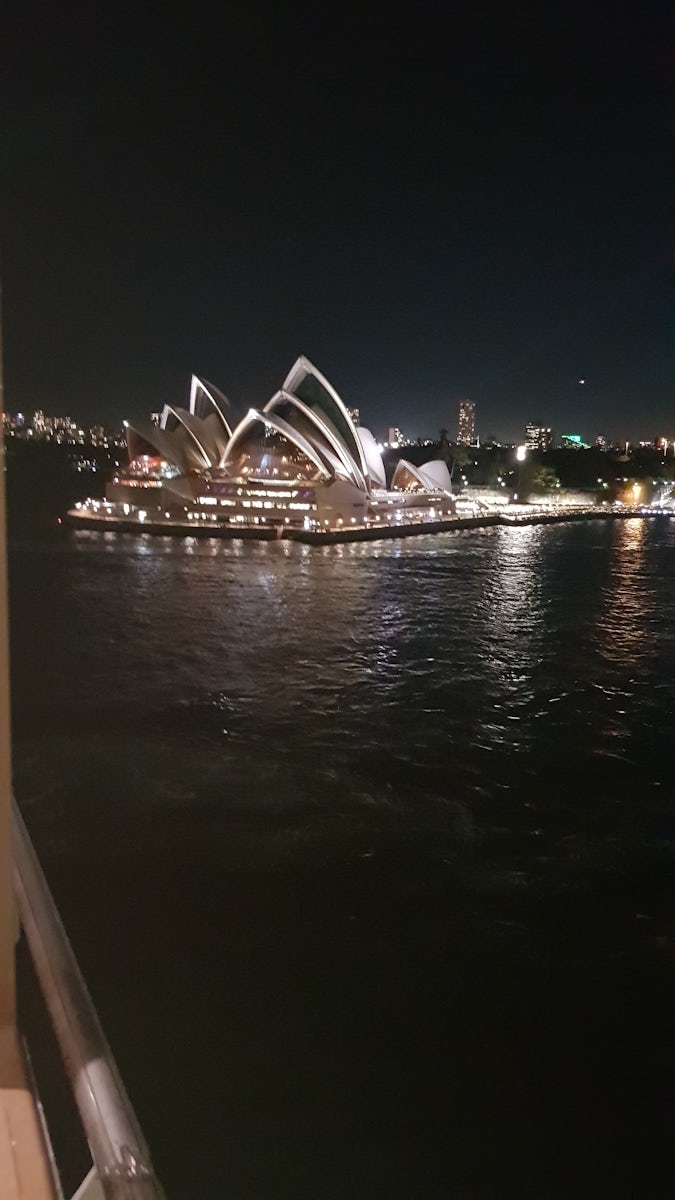 Sydney Opera House from our Cabin balcony