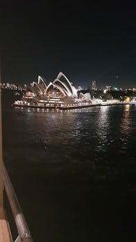 Sydney Opera House from our Cabin balcony