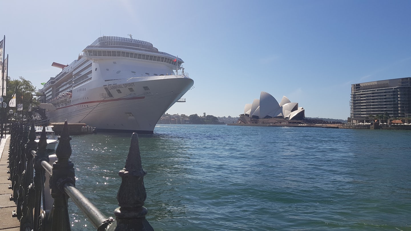 Carnival Spirit docked in Sydney May 3rd 3018