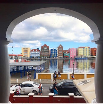 One of the best views in Willemstad, Curaçao is from this second story res