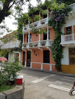 Historic quarter buildings in Cartagena