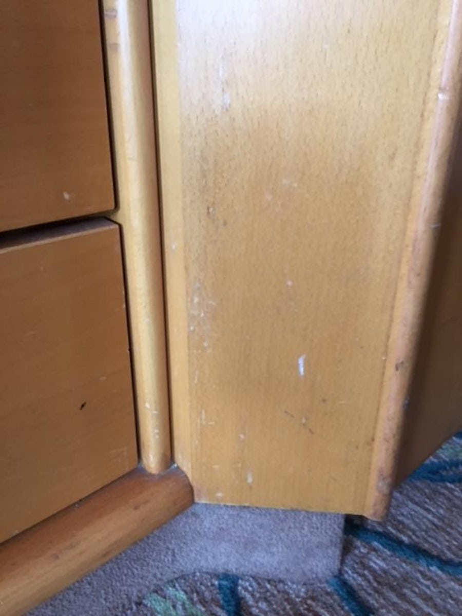 Stains  on the drawers