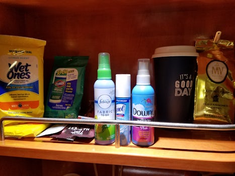 Found it helpful to have these items to disinfect and de-wrinkle. Clorox wi