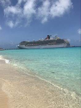 View from the beach in Grand Turk