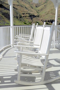 There were plenty of rocking chairs on deck.