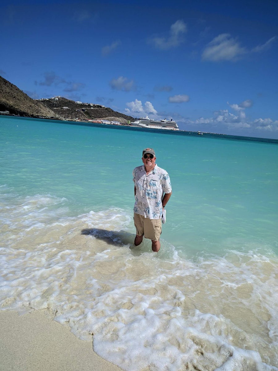 Sint Maarten Beach with Equinox Backdrop