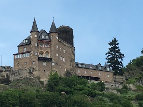 One of the many castles you will pass on the Rhine Getaway cruise.  An afte