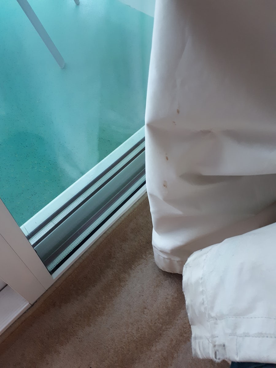 Dirty stained Curtains