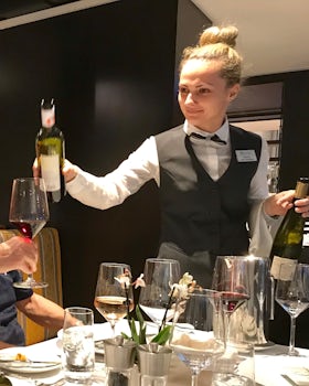 Wine choices every evening, always served with a smile.