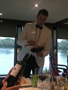 Nicolay opening our wine for us
He was wonderful