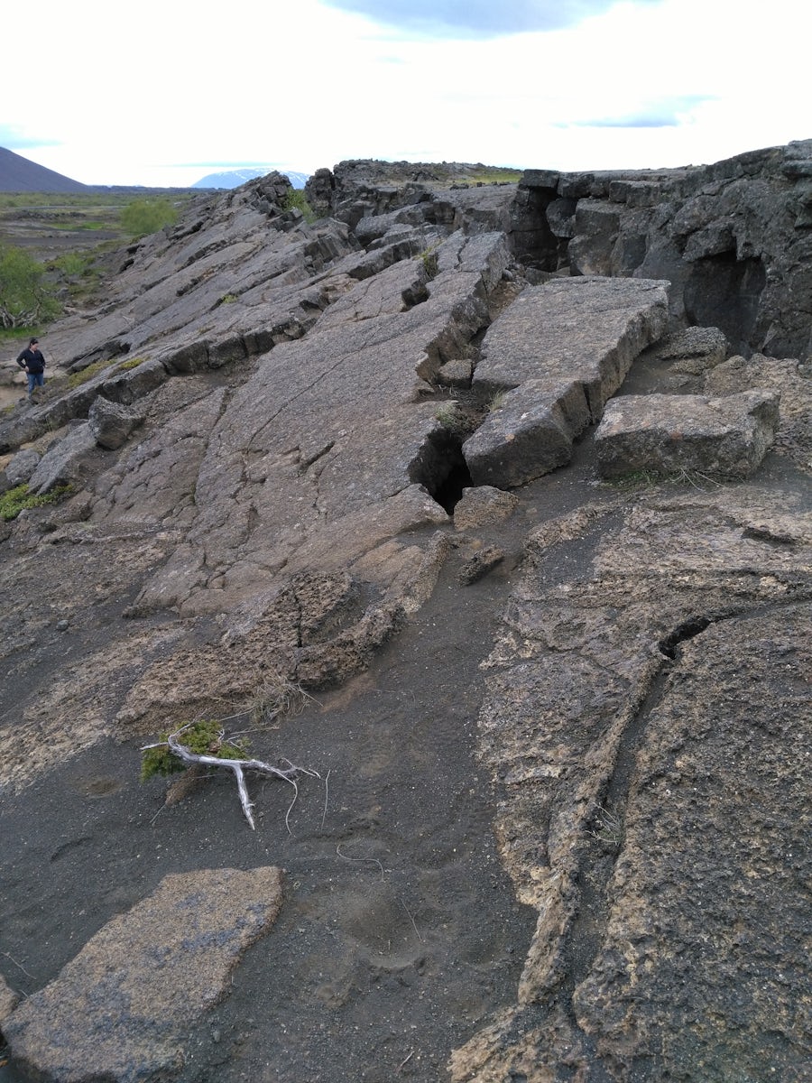 Tectonic plates seen on excursion from Akureyri