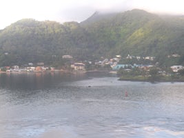 Arriving in Pago Pago.