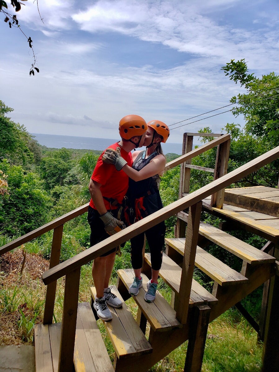 Zip-lining in Roatan, Honduras!!
(Booked through NCL)