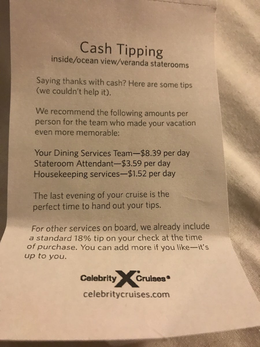 Tips paper how much to tip